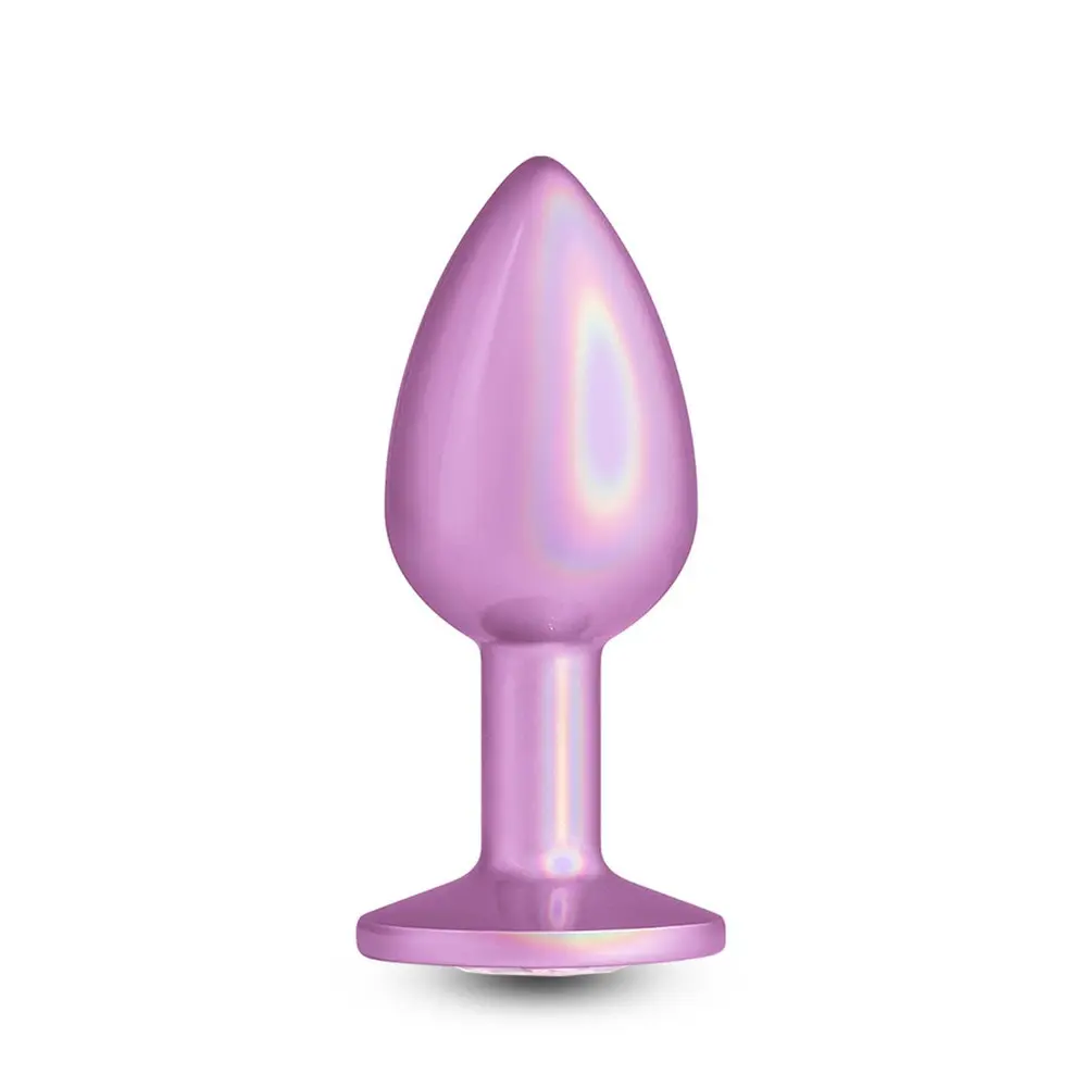 Ns Novelties - Rear Asset Iridescent Small Metal Anal Plug Pink