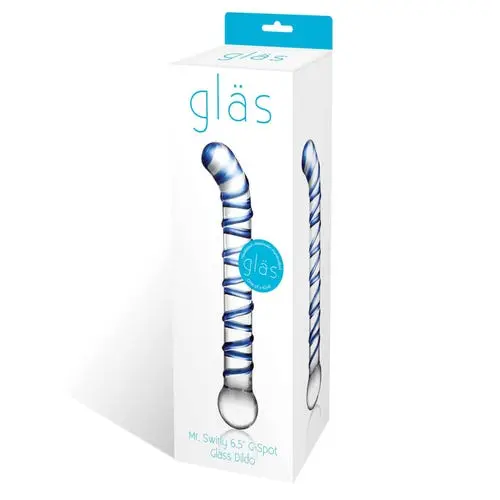 Glas - Mr. Swirly 6.5 inches Gspot Glass Dildo