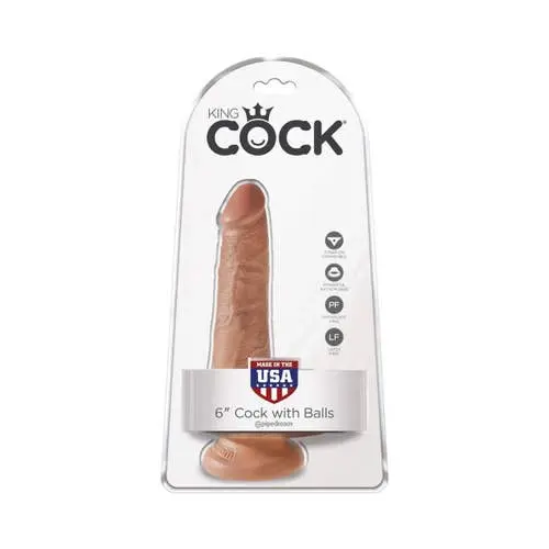 King Cock - 6-inch Cock With Balls Tan
