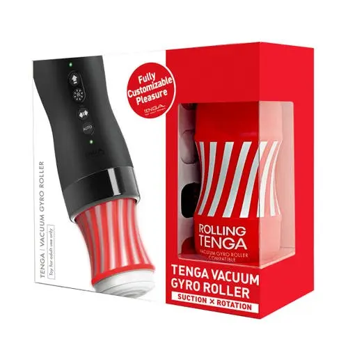 Tenga - Vacuum Gyro Roller Rechargeable Male Masturbator + Rolling Cup