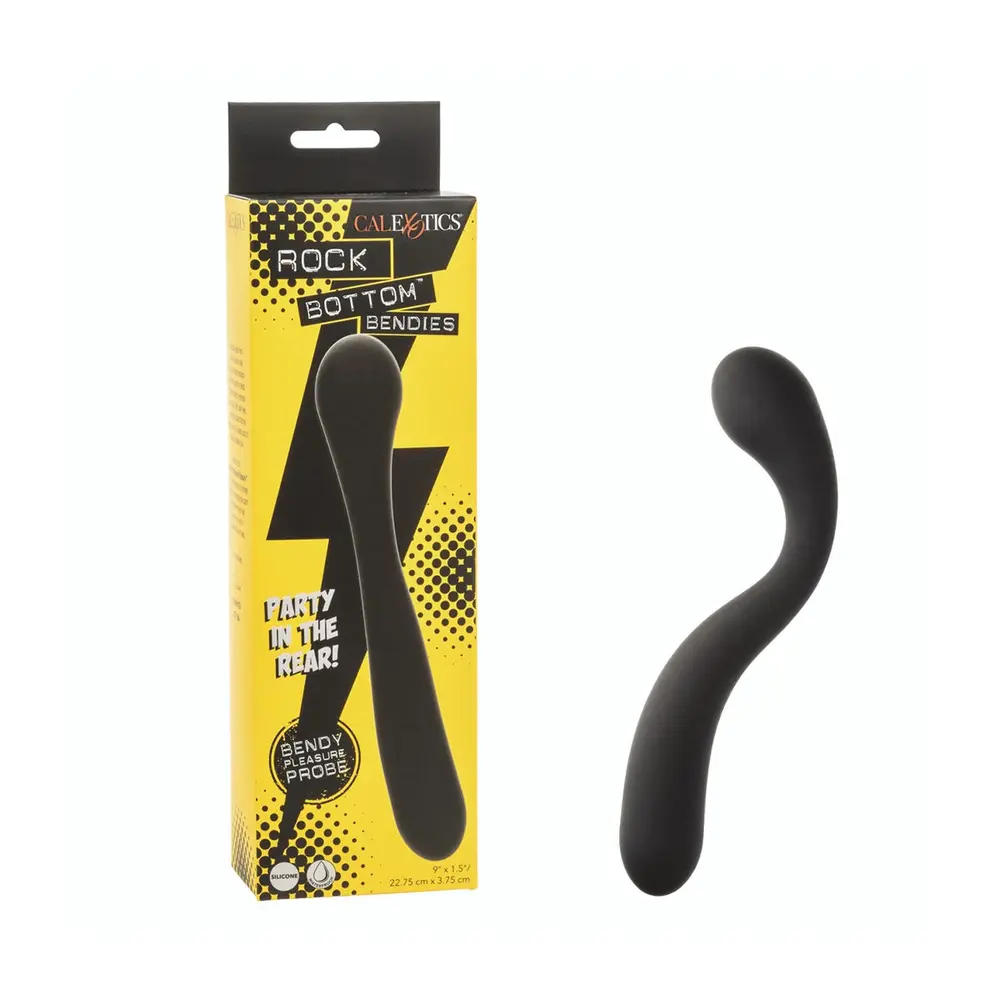 Calexotics - Rock Bottom Bendies Bendy Pleasure Anal Probe Black