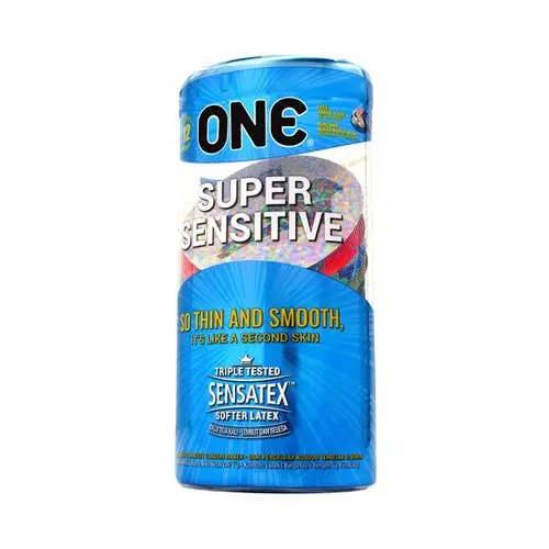 One - Super Sensitive 12 pcs Latex Condoms
