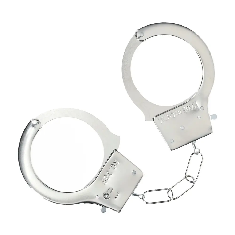 Ouch - Classic Metal Handcuffs Restraint Play Silver