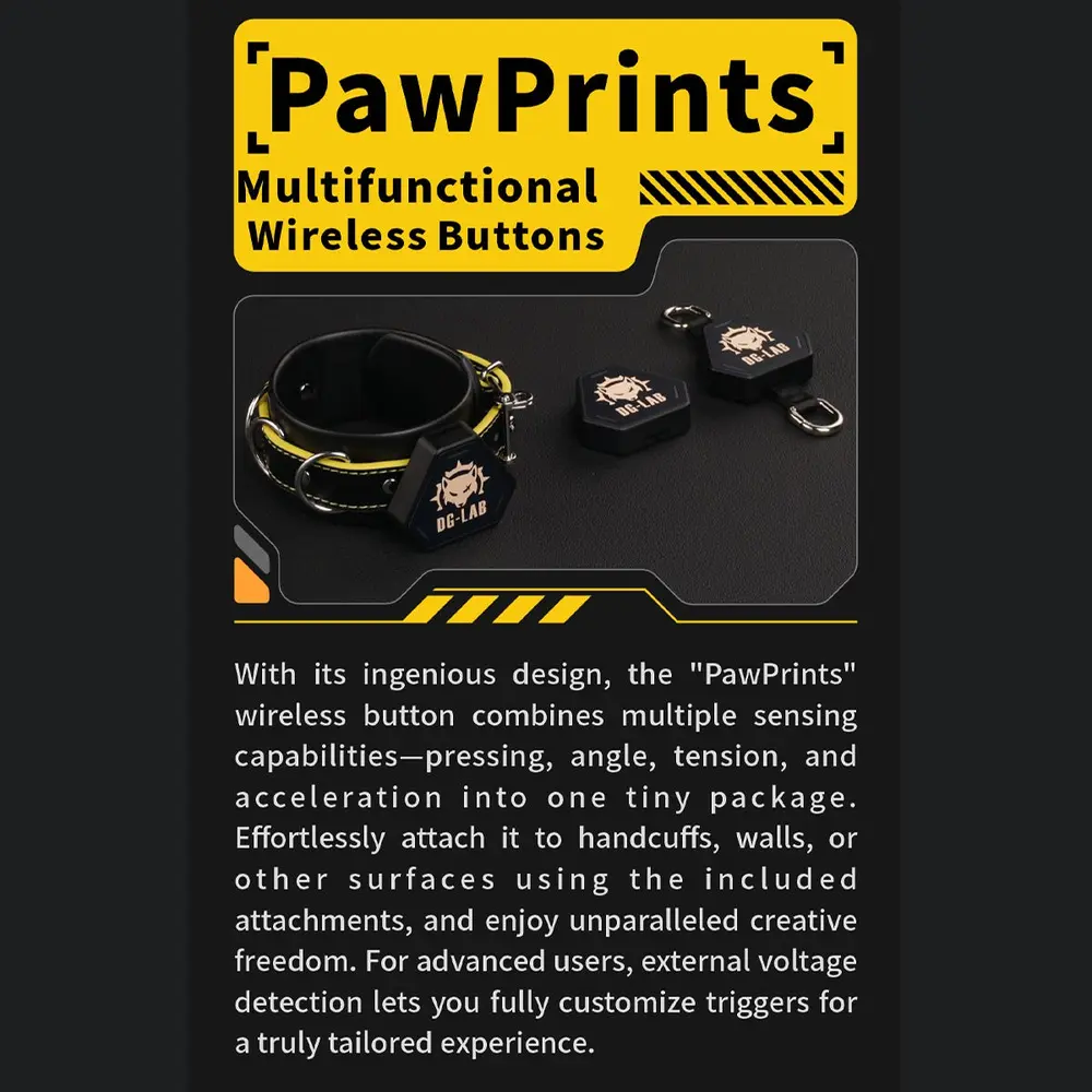 DG Lab - Paw Prints Wireless Button
