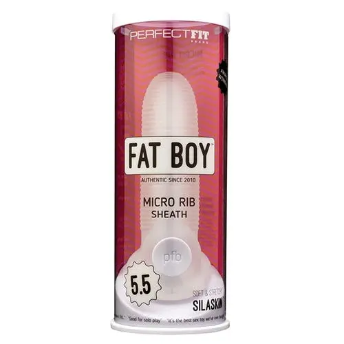Perfect Fit - Fat Boy Micro Ribbed 5.5-inch Soft Penis Sheath