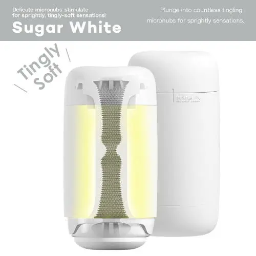 Tenga - Puffy Reusable Male Masturbator Sugar White