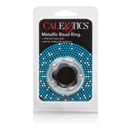 Calexotics - Metallic Bead Silicone Stretchy Cock Ring