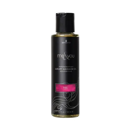 Sensuva - Me & You Massage Oil 4.2 oz Berry Flirty