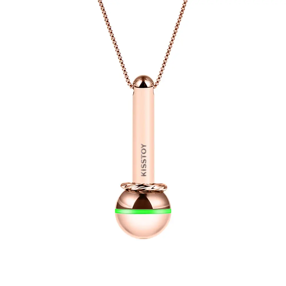 KissToy - Candy Signal App-Controlled Necklace Massager Rose Gold