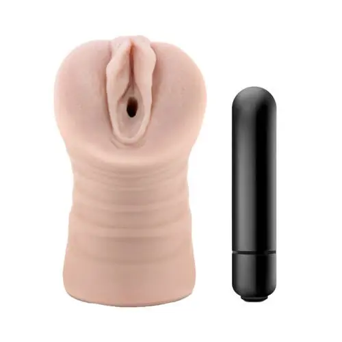Enlust - Ayumi AI Realistic Open Ended Male Masturbator With Vibrating Bullet Beige