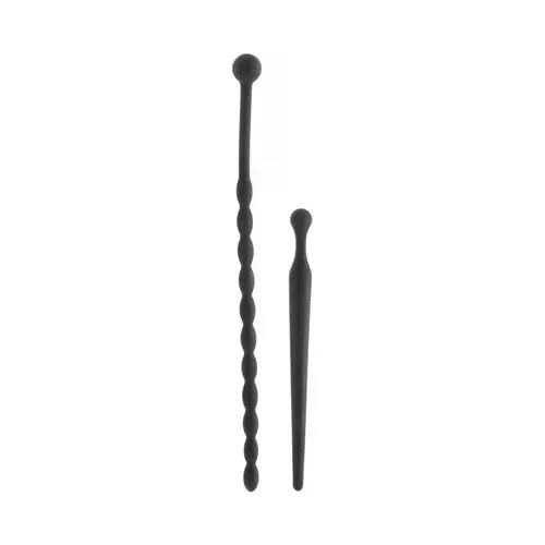 Ouch - Urethral Sounding Beginners Silicone Plug Set Black