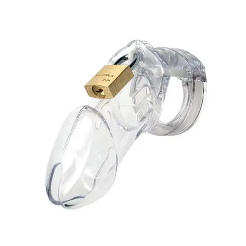 CB6000 3 1/4" Cock Cage and Lock Set - Clear
