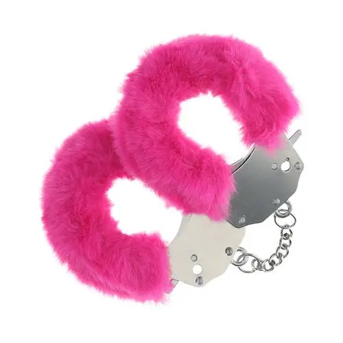 Ouch - Heavy-Duty Fluffy Handcuffs Restraint Play Pink