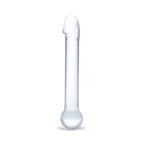 Glas - 7-inch Realistic Head Glass Dildo Clear