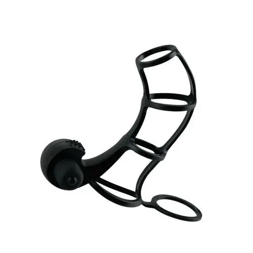 Fantasy X Tensions - Deluxe Silicone Power with Vibrating Bullet Cock Cage
