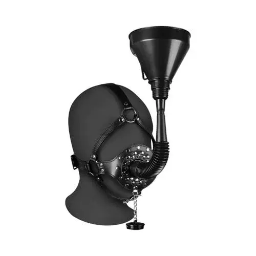 Ouch Xtreme - Open Mouth Gag Head Harness with Funnel