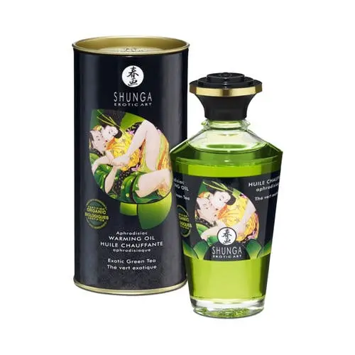 Shunga - Organica Green Tea Warming Massage Oil 100ml