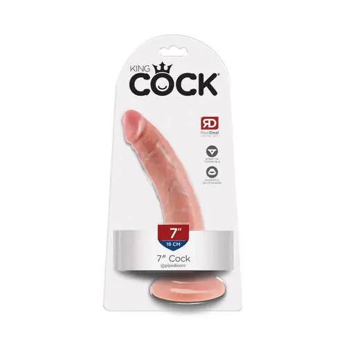 King Cock - 7-inch Realistic Cock With Suction Cup Fleshtone