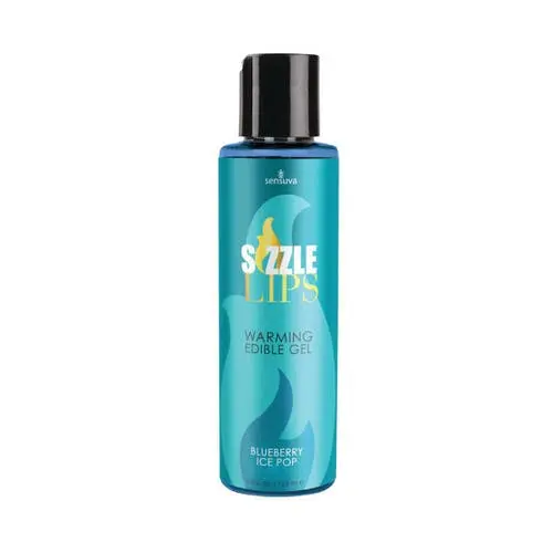 Sensuva - Sizzle Lips Edible Warming Gel 4.2 oz. (Blueberry Ice Pop)