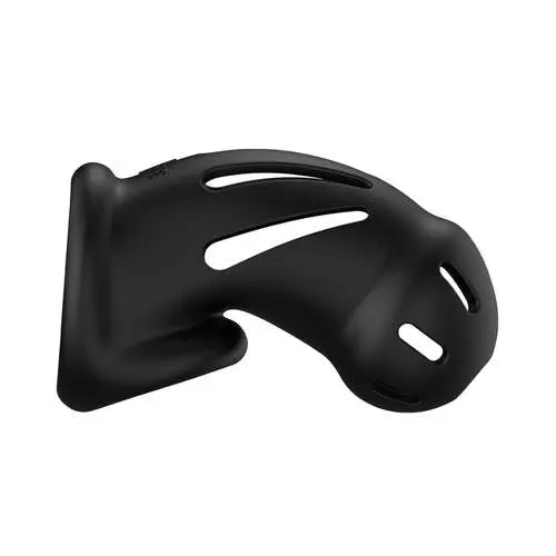 ManCage - Model 27 Ultra Soft Silicone Chastity Cock Cage Black