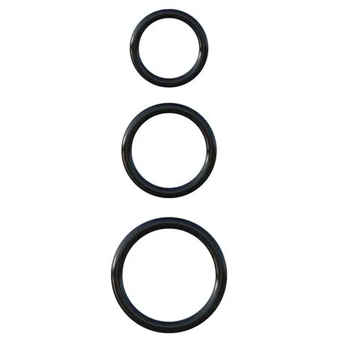 Fantasy C Ringz - Silicone 3-Penis Ring Stamina Set