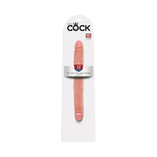 King Cock - 12 inches Realistic Slim Double Ended Dildo