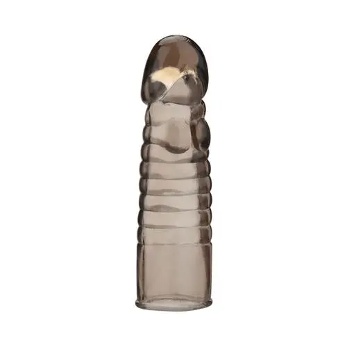 ue Line - C&B 6 inches Ribbed Realistic Penis Sleeve Smoke
