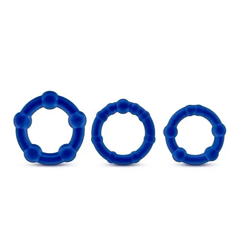 Stay Hard - Beaded Cock Rings Blue