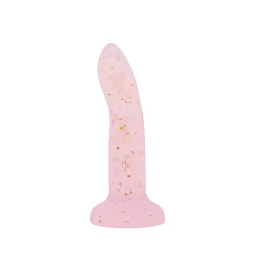 Unicorn Series - Sparkling Star Glitter 4.5-inch Silicone Suction Cup Dildo