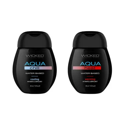 Wicked Sensual Care - Sensation Kit Chill and Heat Water Based Lubricants 45ml