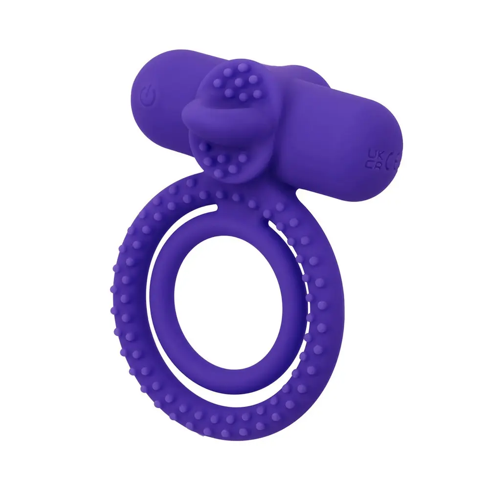 Calexotics - Couple's Enhancers Rechargeable Dual Climaxer Cock Ring