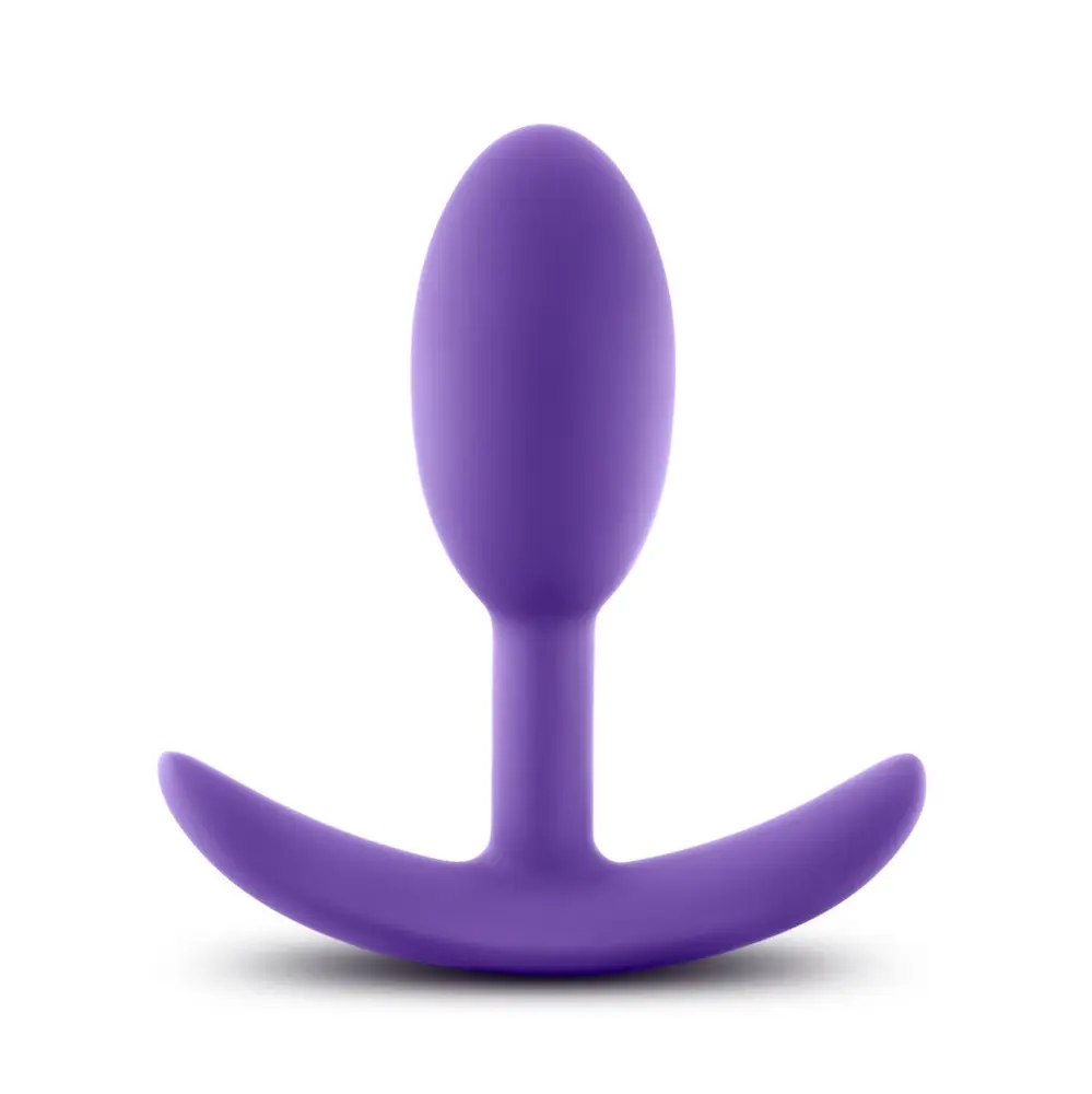 Luxe - Wearable Vibra Slim Silicone Anal Plug Small Purple