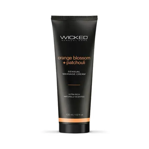 Wicked Sensual Care - Orange Blossom & Patchouli Massage Cream 4 oz