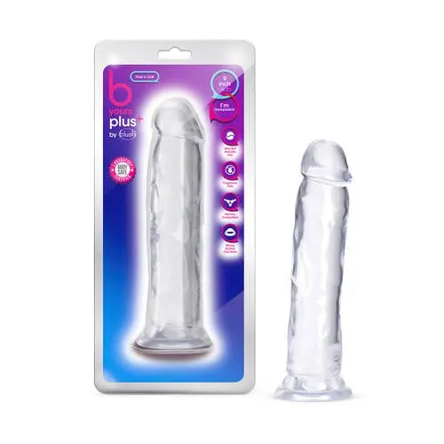 B Yours Plus - Thrill n Drill 9-inch Dildo Clear