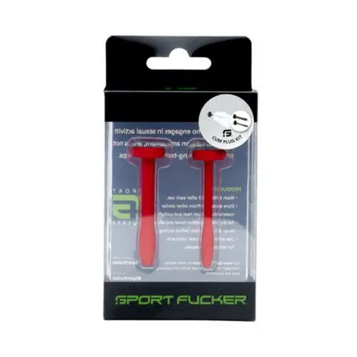 Sport Fucker - Cum Plug Silicone Urethral Sound Kit Red