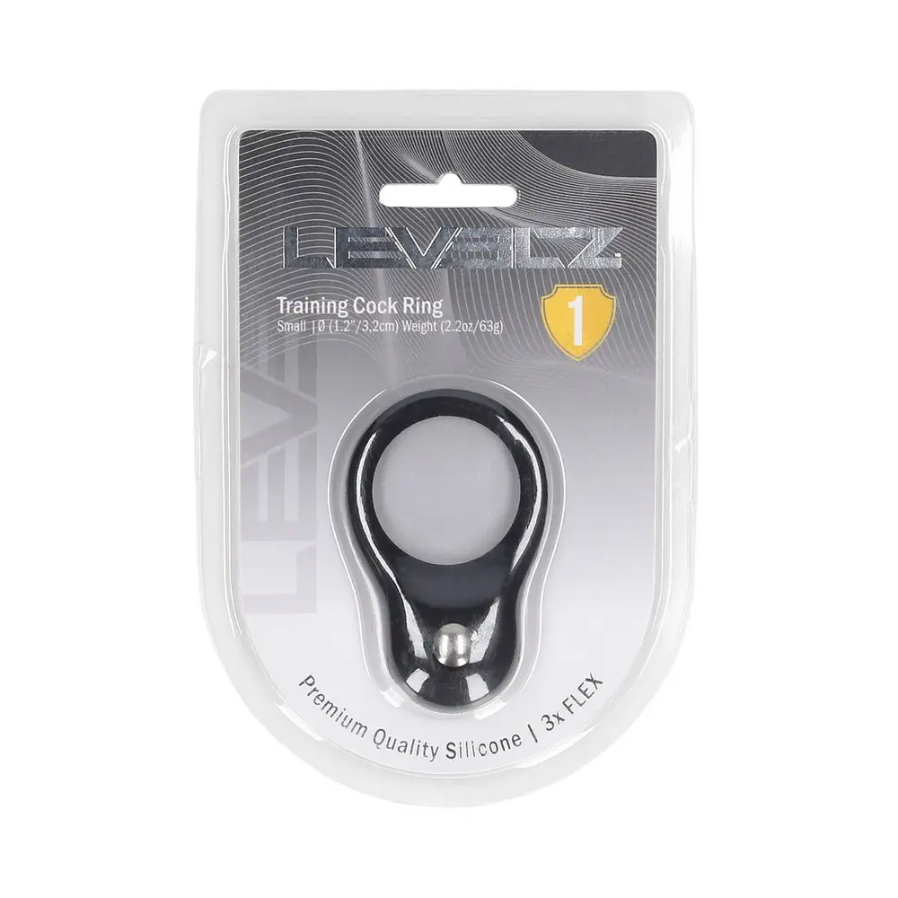 Levelz - Silicone Training Small Cockring Black