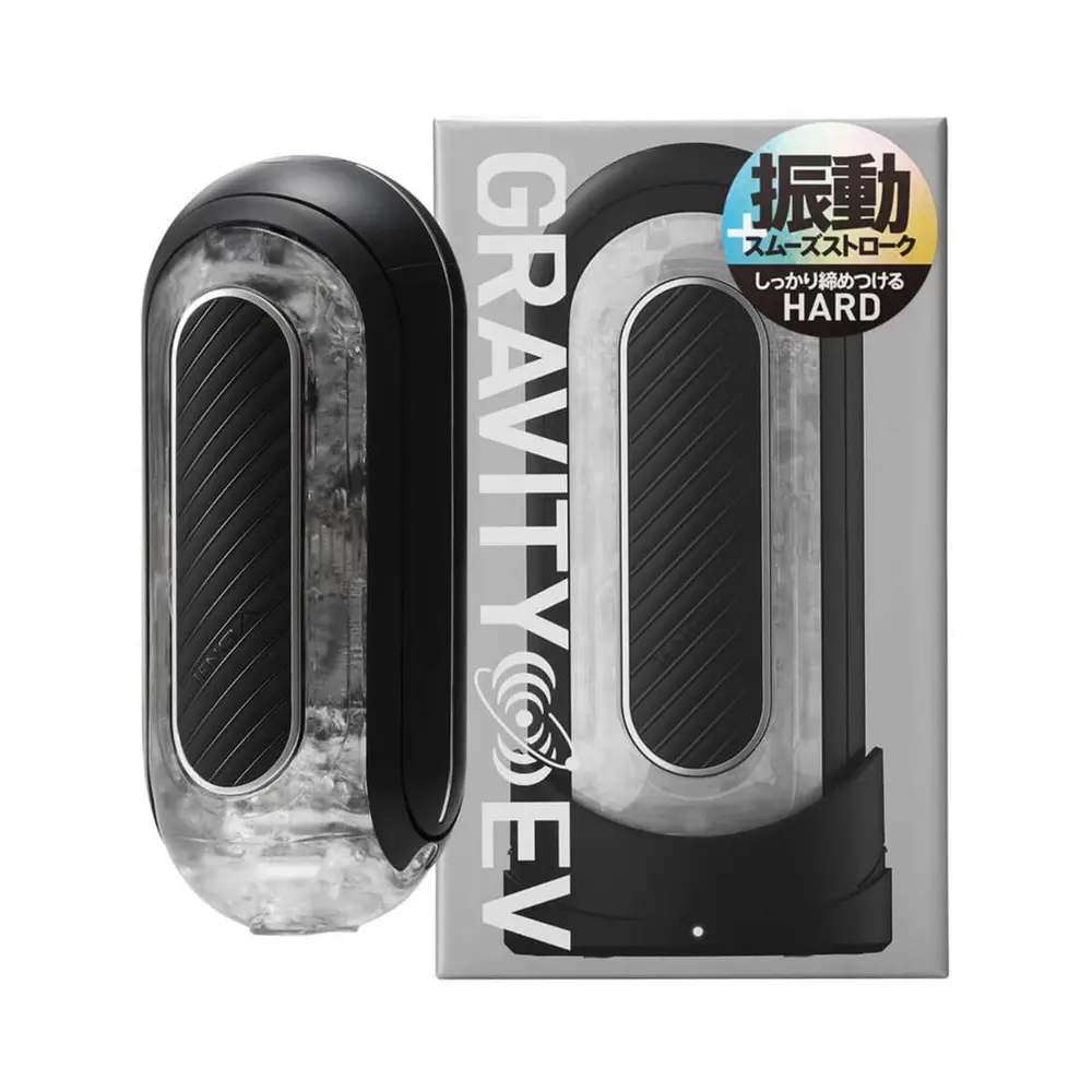 Tenga - Flip Zero Gravity Electronic Vibration Male Masturbator Black