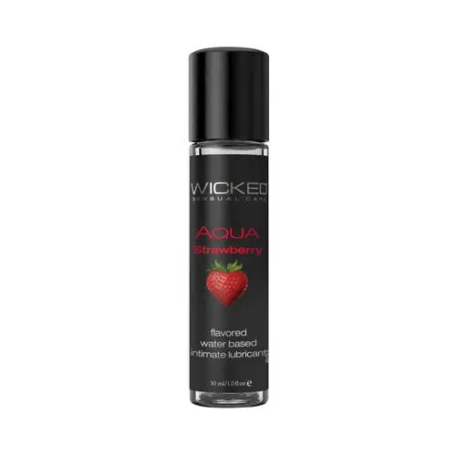 Wicked Sensual Care - Aqua Water Based Lubricant Strawberry 1 oz