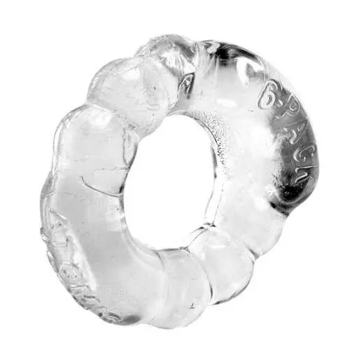 Oxballs - Atomic Jock 6-Pack Shaped Cockring - Clear