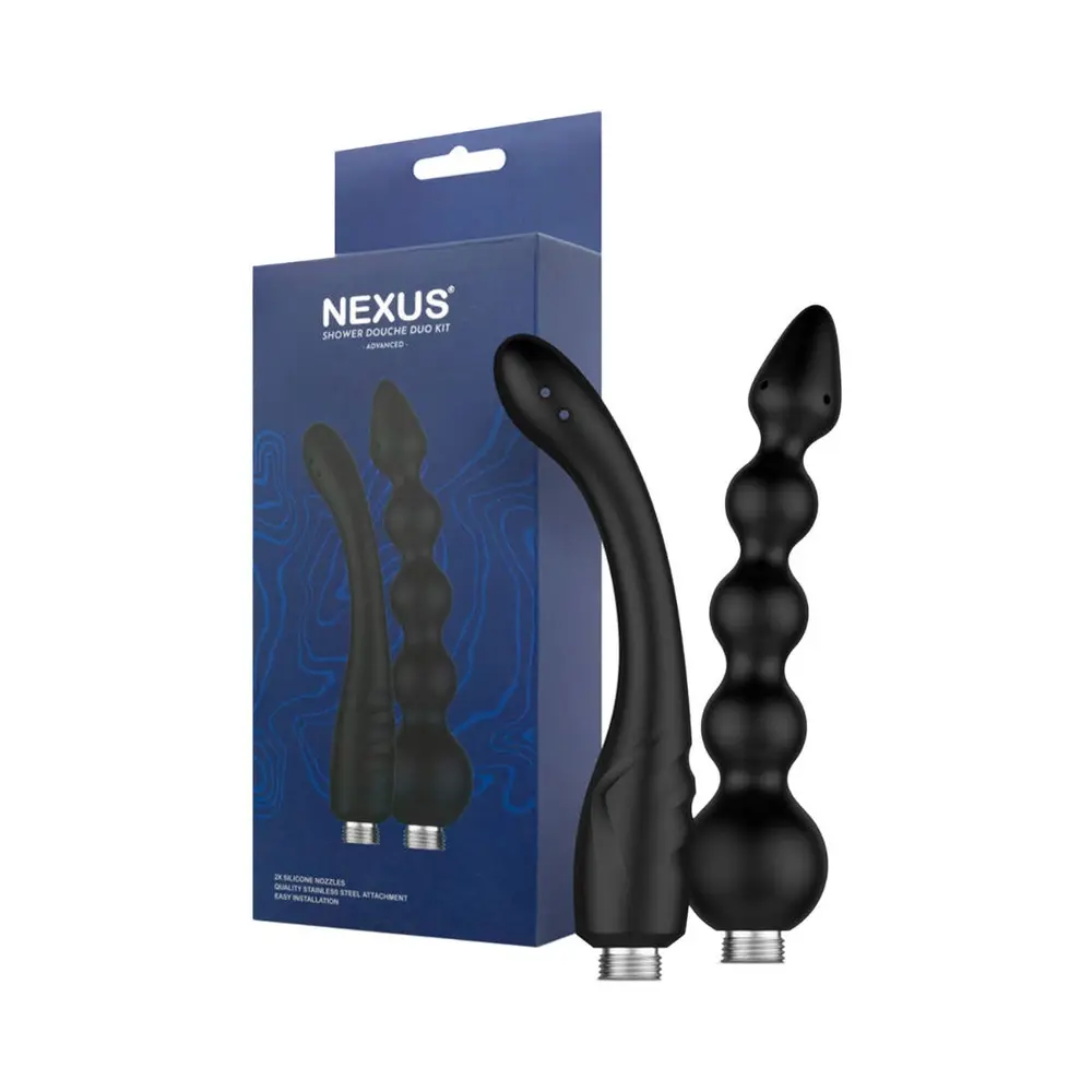 Nexus - Advanced Shower Douche Flexible Nozzle Duo Kit Black