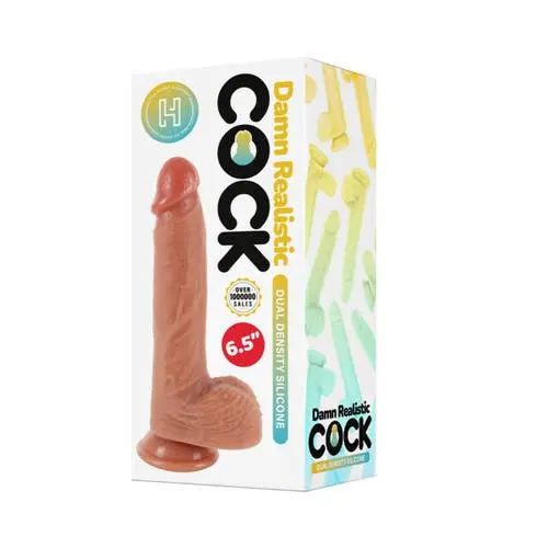 Damn Realistic Cock - 6.5-inch Dual Density Silicone Dildo