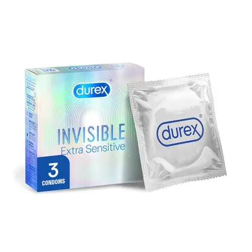 Durex - Invisible Extra Sensitive 3 pcs Condoms