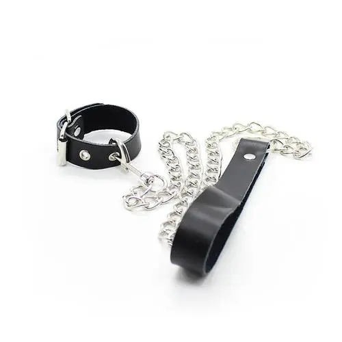 Black Dragon - Bondage Penis Leash Black