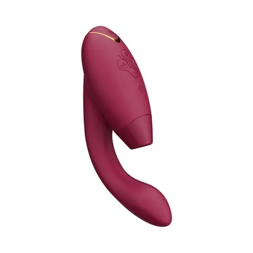 Womanizer - Duo 2 Pleasure Air Clitoral Stimulator and G-spot Vibrator Bordeaux
