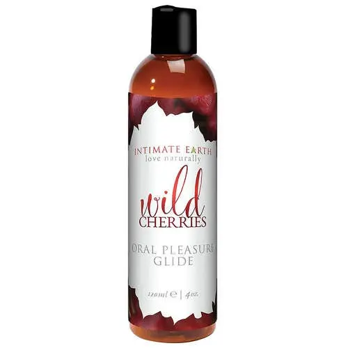 Intimate Earth - Oral Pleasure Glide Natural Flavors Wild Cherries Water Based Lubricant 118ml