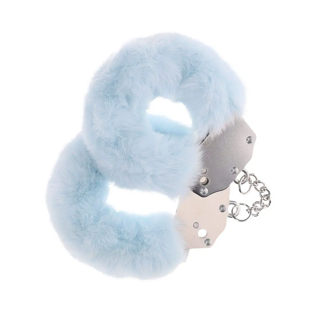 Ouch - Heavy-Duty Fluffy Handcuffs Restraint Play Powder Blue