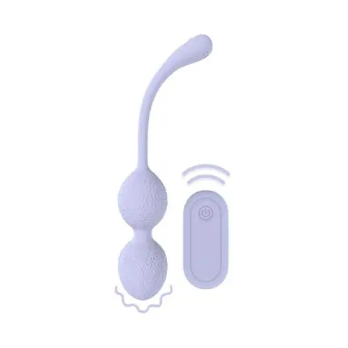 Loveline - Vibrating Bead Kegel with Remote Control Lavender