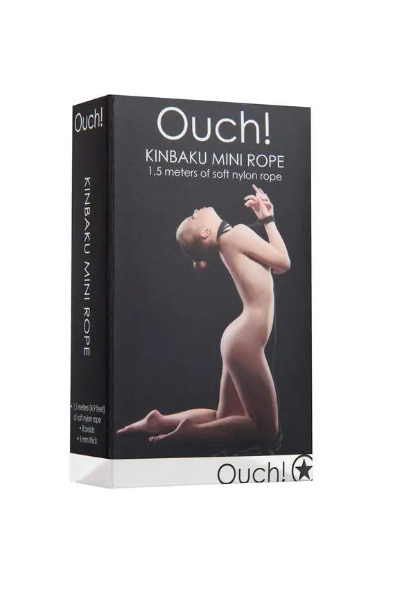 Ouch - Kinbaku Mini Rope - 1.5m - Black