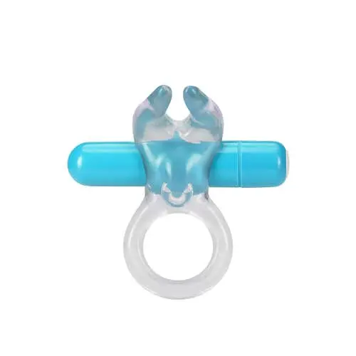 Play with Me - Bull Vibrating Cock Ring Blue