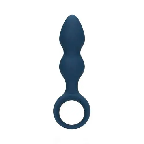 Loveline - Teardrop Shaped Small Silicone Anal Plug Baltic Blue
